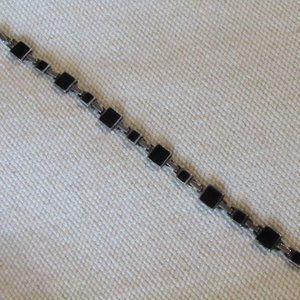 Black and silver bracelet